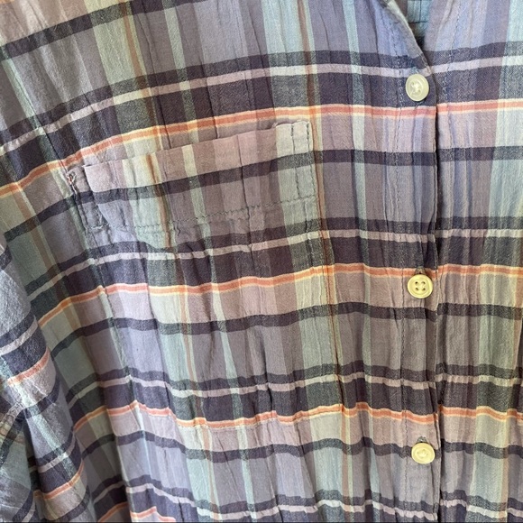 Madewell Oakbrook Plaid Trapeze Button Down‎ Shirt - Picture 12 of 16